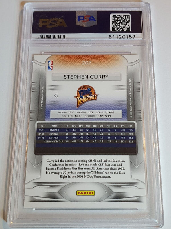 2009 Panini Prestige Stephen Curry Rookie #207 RC - PSA 10