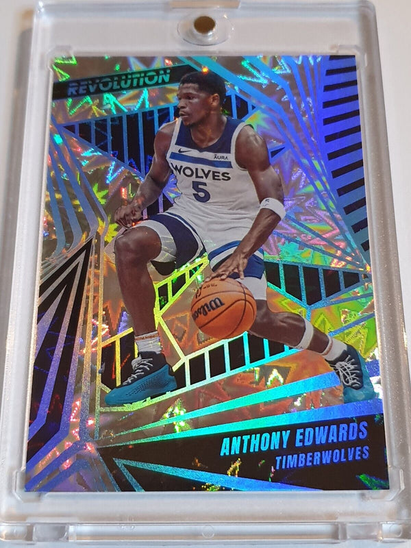 2023 Panini Revolution Anthony Edwards #43 IMPACT /149 Holo - Ready to Grade