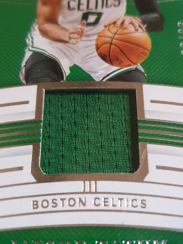 2019 National Treasures Jayson Tatum #PATCH /99 Game Worn Jersey - PSA 9 (POP 1)