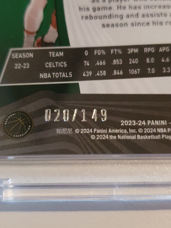 2023 Panini Revolution Jayson Tatum #35 IMPACT /149 Holo - Ready to Grade