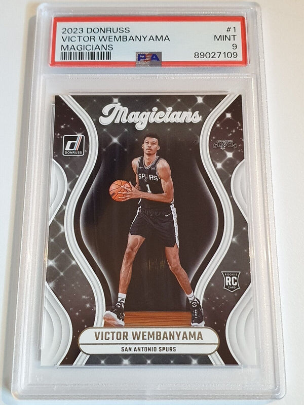 2023 Panini Donruss Victor Wembanyama Rookie #1 Magicians RC - PSA 9 (Low POP)