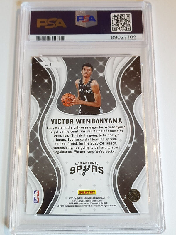 2023 Panini Donruss Victor Wembanyama Rookie #1 Magicians RC - PSA 9 (Low POP)
