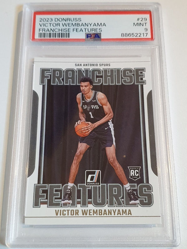 2023 Donruss Victor Wembanyama Rookie #29 Franchise Features RC PSA 9 (Low POP)