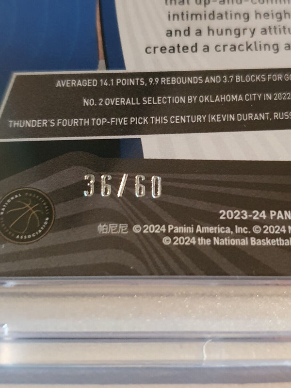 2023 Panini Revolution Chet Holmgren #11 FUTURE FRAME /60 HOLO - Ready to Grade