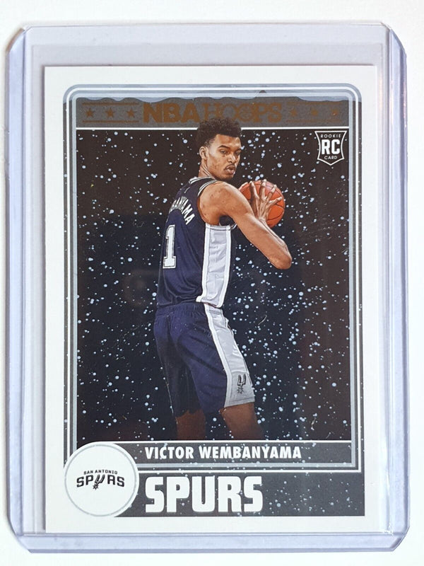 2023 Panini NBA Hoops Victor Wembanyama Rookie #277 WINTER RC - Ready to Grade