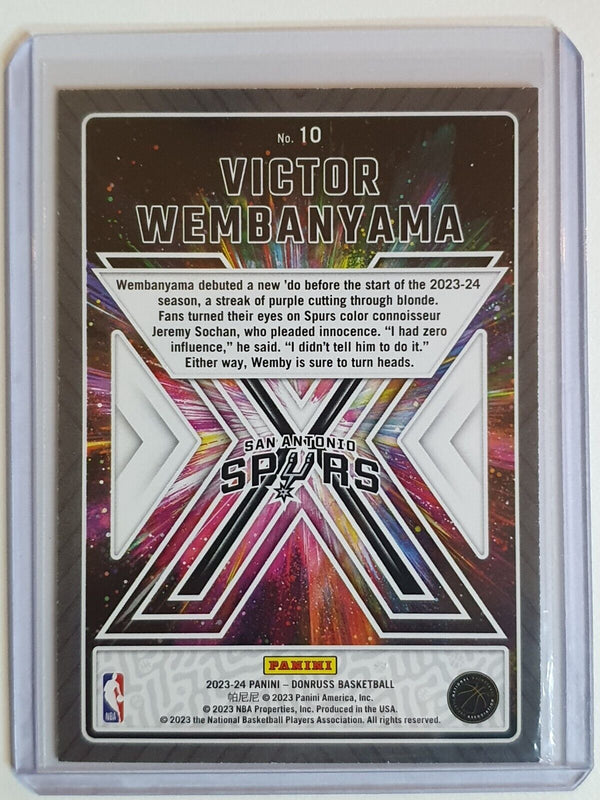 2023 Panini Donruss Victor Wembanyama Rookie #10 Great X-pectations RC - Rare