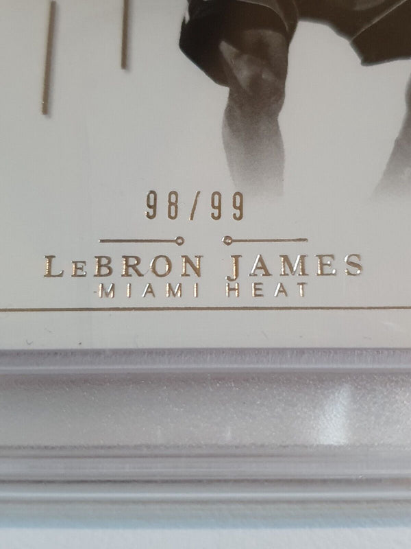 2013 National Treasures LeBron James #PATCH /99 Game Worn Jersey - PSA 9 (POP 1)