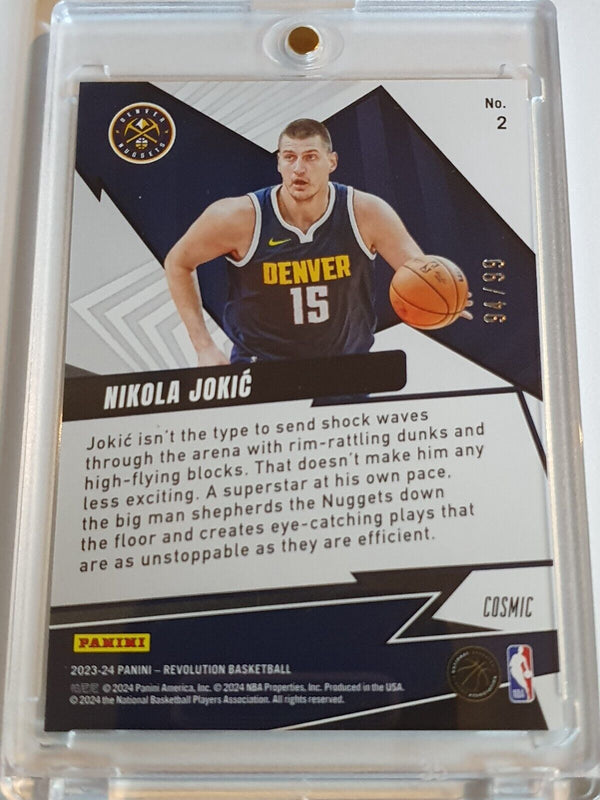 2023 Panini Revolution Nikola Jokic #2 COSMIC /99 Holo - Ready to Grade