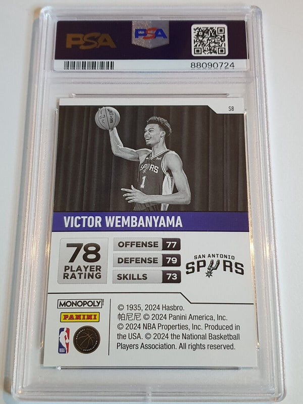 2023 Prizm Monopoly Victor Wembanyama Rookie #S8 Starter Deck - PSA 9 (Low POP)