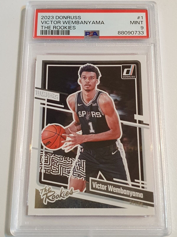 2023 Panini Donruss Victor Wembanyama Rookie #1 The Rookies RC - PSA 9 (Low POP)