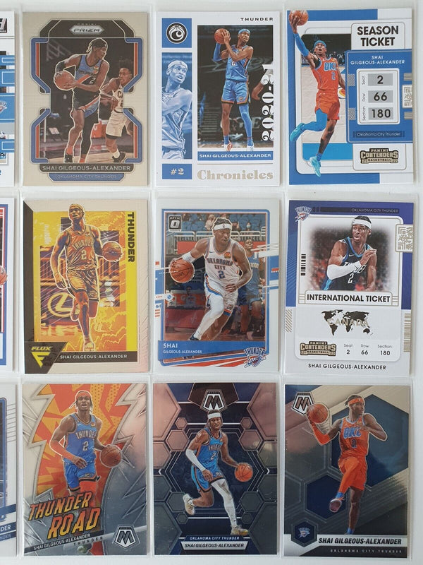 Shai Gilgeous-Alexander Lot of 15 x SGA Collection Cards - Good Condition