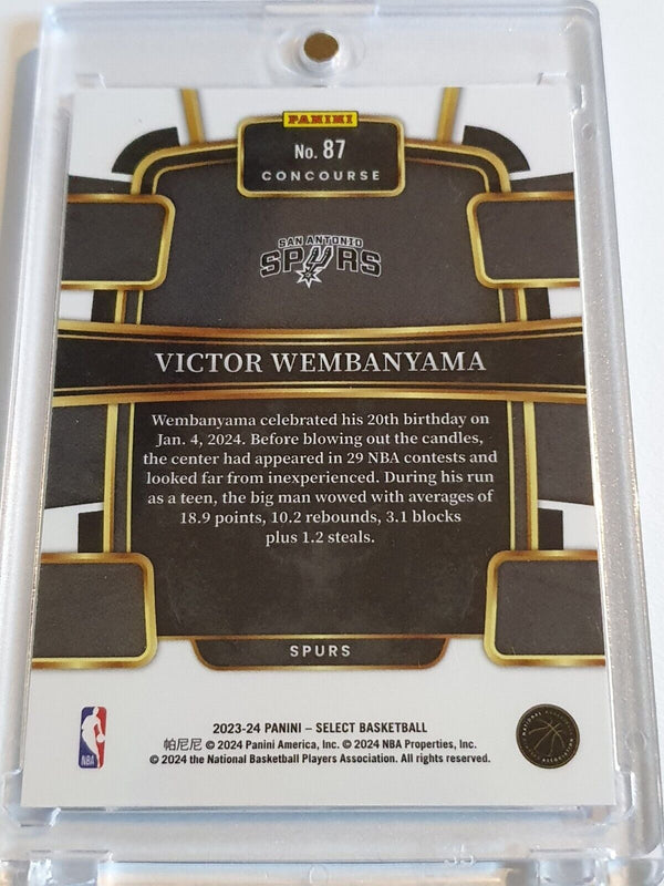 2023 Panini Select Victor Wembanyama Rookie #87 BLUE Concourse RC - Rare