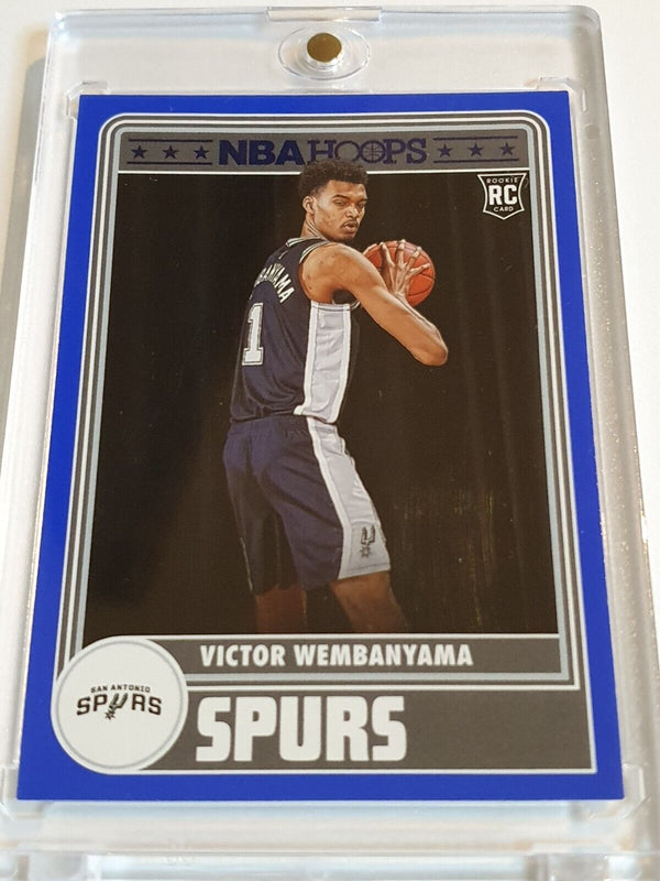 2023 Panini NBA Hoops Victor Wembanyama Rookie #298 BLUE RC - Ready to Grade