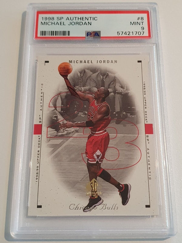 1998 Upper Deck SP Authentic Michael Jordan #8 - PSA 9 (Low POP)