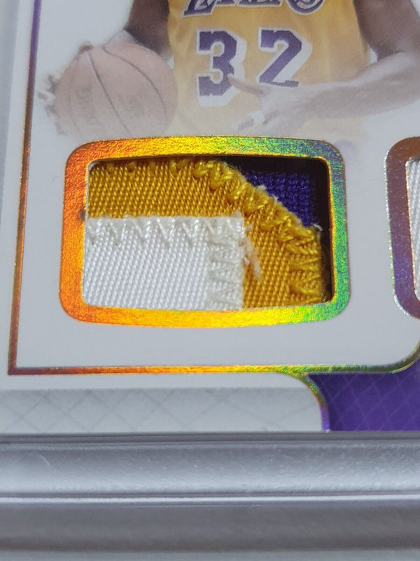 2016 National Treasures Magic Johnson PRIME #PATCH AUTO /10 Triple Game Jerseys