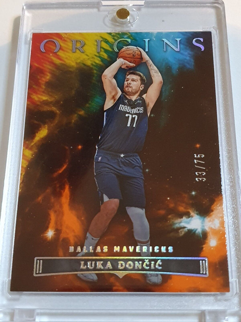 rare luka doncic cards 2022 Panini Origins Luka Doncic #64 ORANGE /75 Edition