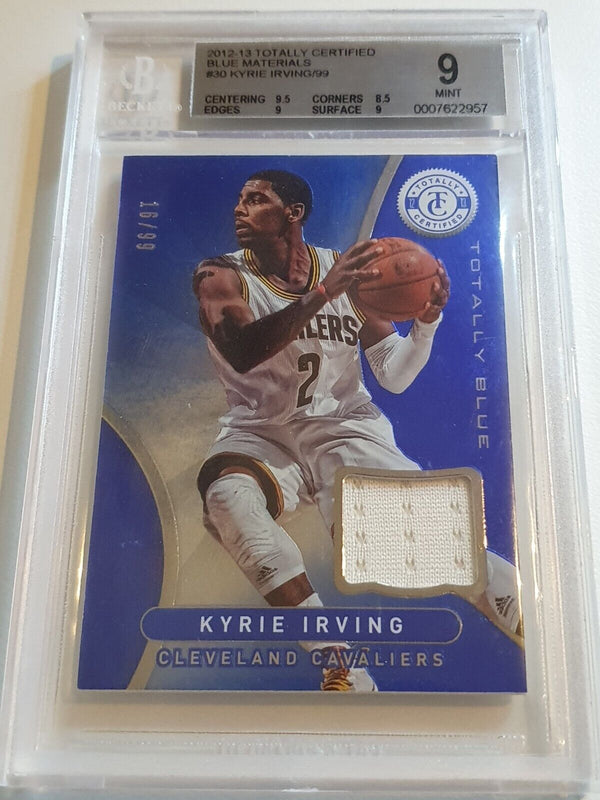 2012 Totally Certified Kyrie Irving Rookie PATCH BLUE /99 RC - BGS 9 (POP 4)