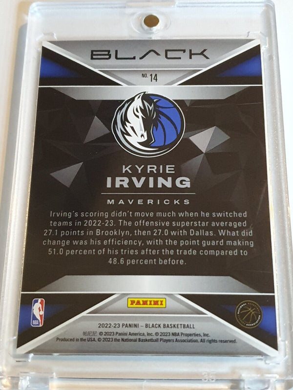 2022 Panini Black Kyrie Irving #14 SWIRLORAMA /75 Prizm - Ready to Grade