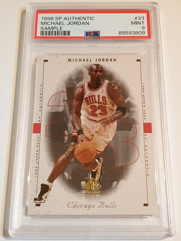 1998 Upper Deck SP Authentic Michael Jordan #23 SAMPLE - PSA 9 (Low POP)