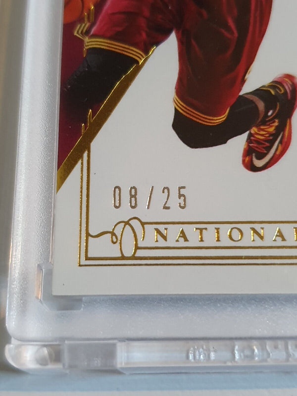 2013 National Treasures Kyrie Irving #PATCH PRIME /25 Game Worn Dual Jerseys