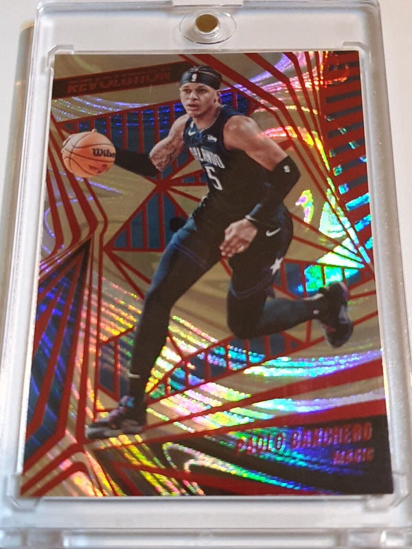 2023 Panini Revolution Paolo Banchero #90 RED SWIRL /199 Holo - Ready to Grade