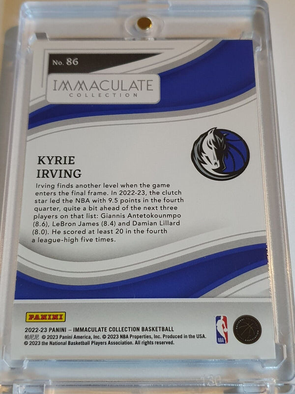 2022 Panini Immaculate Kyrie Irving #86 RED /49 Edition - Ready to Grade