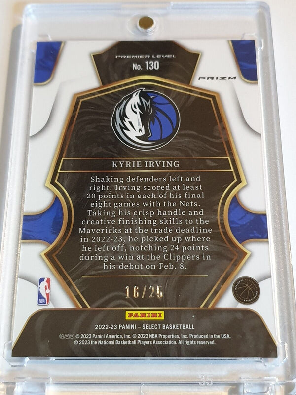 2022 Panini Select Kyrie Irving #130 BLUE DISCO /25 Holo - Ready to Grade