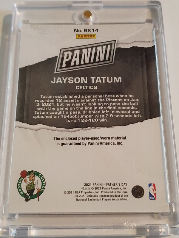 2021 Panini Jayson Tatum #PATCH /25 Game Worn 2 Color Jersey - Ready to Grade