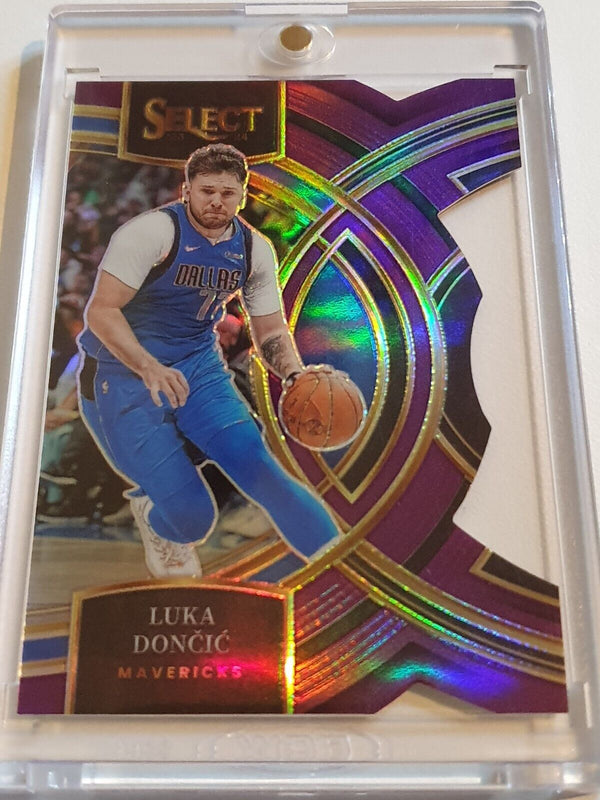 2023 Panini Select Luka Doncic #150 PURPLE HOLO /99 Die-Cut - Ready to Grade