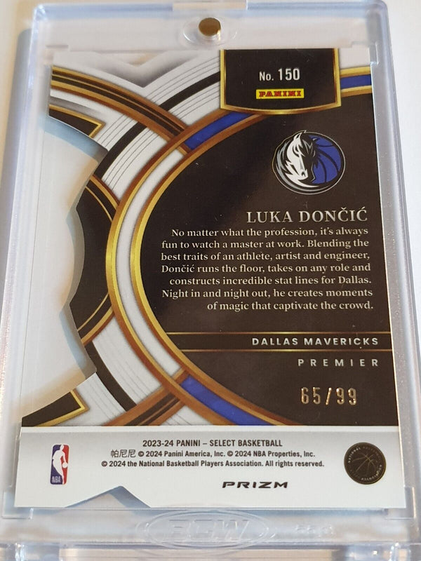 2023 Panini Select Luka Doncic #150 PURPLE HOLO /99 Die-Cut - Ready to Grade