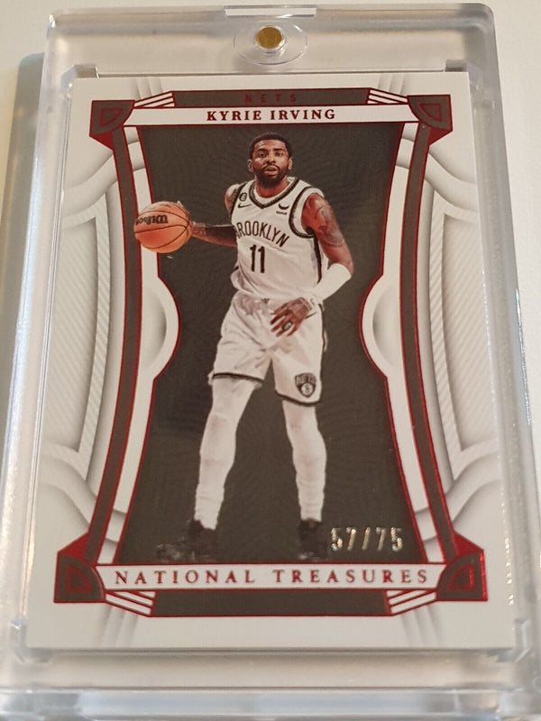 2022 Panini National Treasures Kyrie Irving #16 RED /75 Foil Edition - Rare