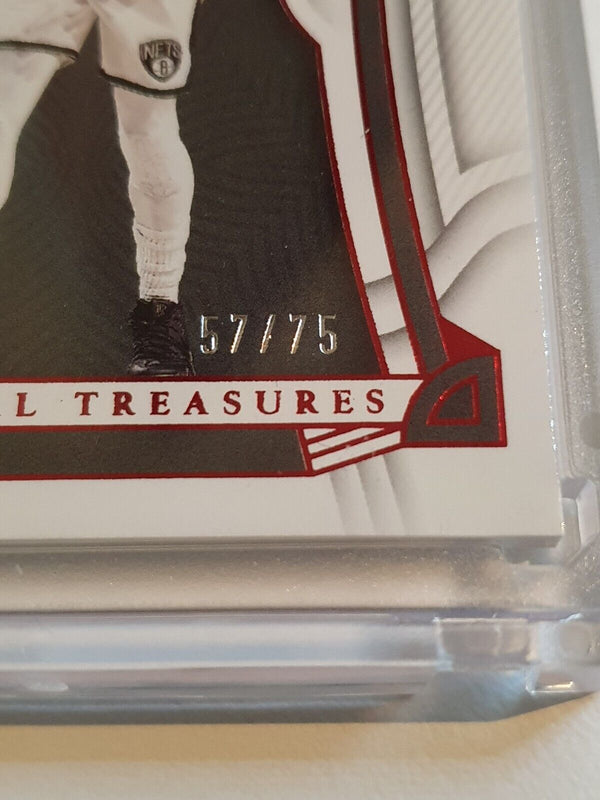 2022 Panini National Treasures Kyrie Irving #16 RED /75 Foil Edition - Rare
