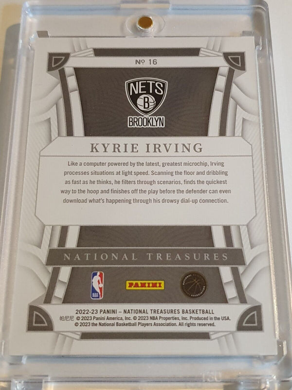 2022 Panini National Treasures Kyrie Irving #16 RED /75 Foil Edition - Rare