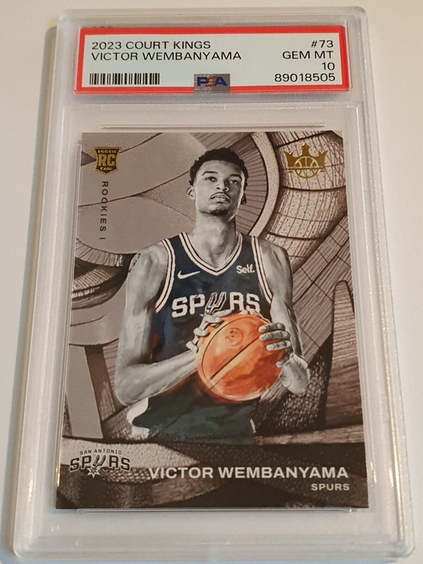 2023 Panini Court Kings Victor Wembanyama Rookie #73 Rookies 1 - PSA 10