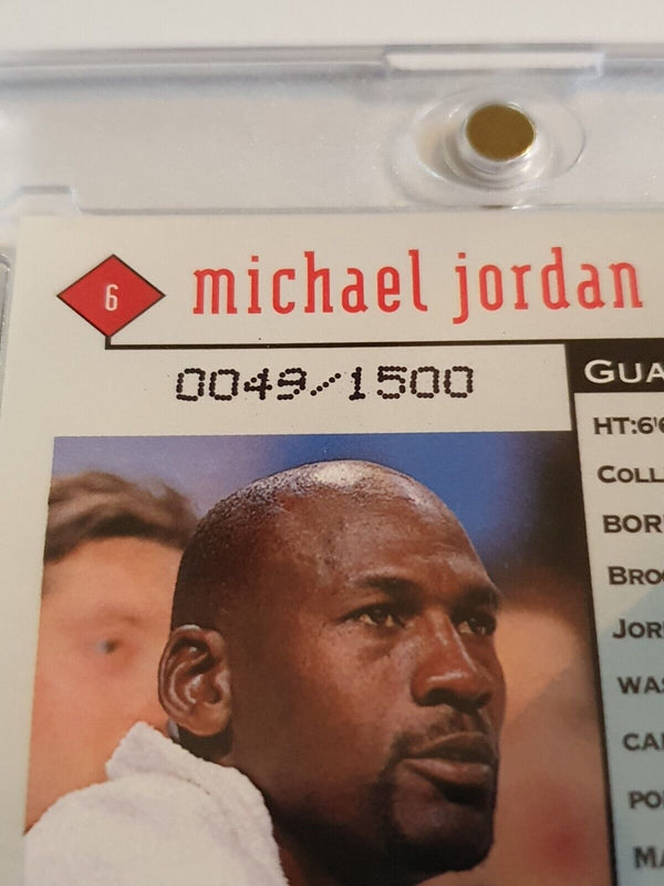 1998 Upper Deck Michael Jordan Black Diamond #6 TRIPLE GOLD /1500 - Rare