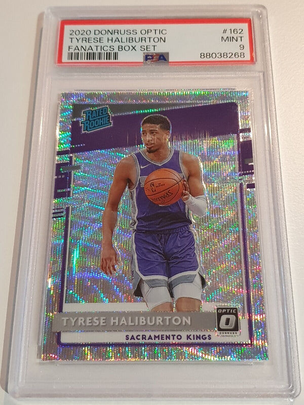 2020 Donruss Optic Tyrese Haliburton Rookie #162 FANATICS BOX SET RC - PSA 9