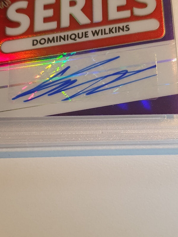 2020 Donruss Optic Dominique Wilkins AUTO PURPLE Signatures - PSA 9 (POP 1)