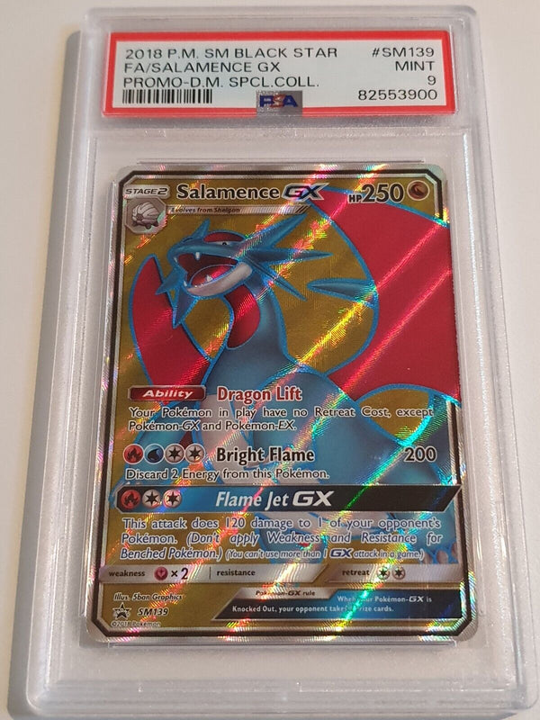 2018 Pokemon Salamence GX SM139 Black Star Promo Special Collection - PSA 9