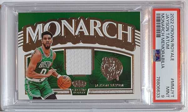 2022 Crown Royale Jayson Tatum #PATCH Game Worn Jersey - PSA 9 (POP 1)
