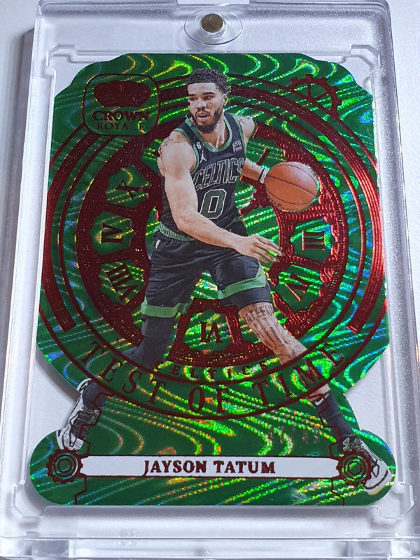 2023 Panini Crown Royale Jayson Tatum #2 RED /49 Die-Cut Test of Time - Rare
