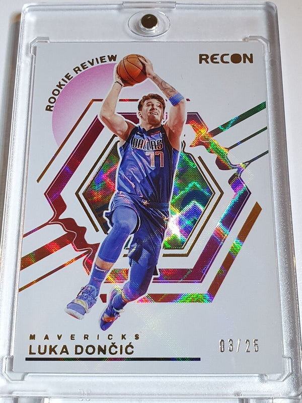 2023 Panini Recon Luka Doncic #7 EFFECT /25 HOLO Rookie Review - Ready to Grade