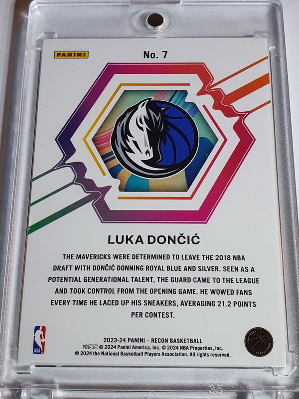 2023 Panini Recon Luka Doncic #7 EFFECT /25 HOLO Rookie Review - Ready to Grade