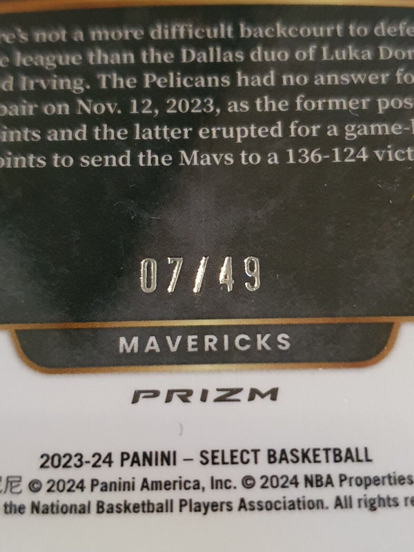 2023 Panini Select Kyrie Irving #21 CHECKER BRONZE /49 Holo - Ready to Grade