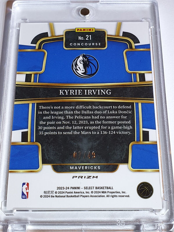 2023 Panini Select Kyrie Irving #21 CHECKER BRONZE /49 Holo - Ready to Grade