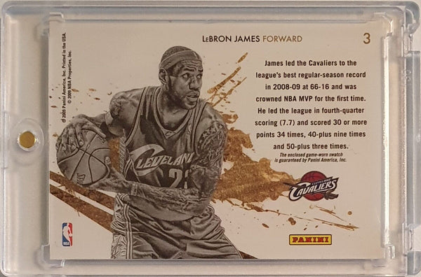 2009 Panini Rookies & Stars LeBron James #PATCH Game Worn Jersey - Rare