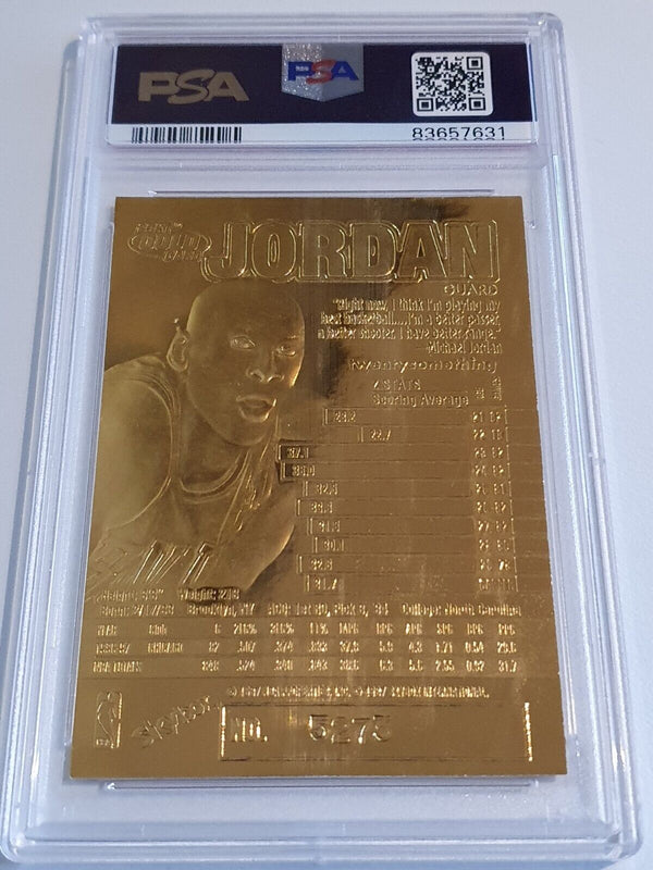 1997 Skybox Z-Force Michael Jordan 23K GOLD Bleachers - PSA 9 (Low POP)