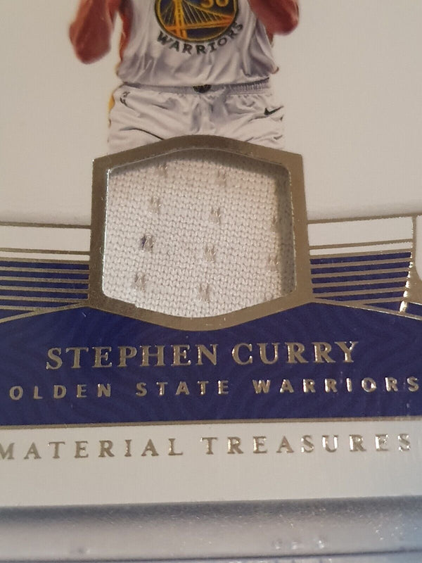 2022 Panini National Treasures Stephen Curry #PATCH /99 Game Worn White Jersey