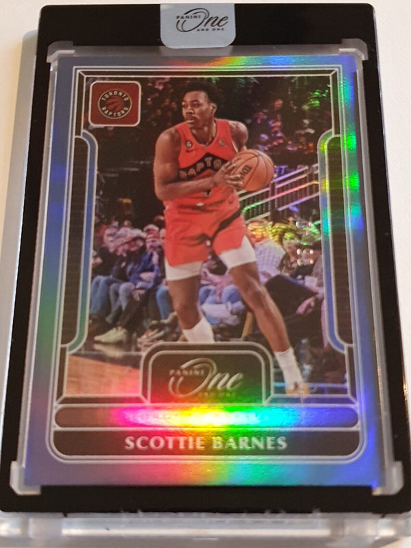 2022 Panini One and One Scottie Barnes #6 BLUE /40 Holo - Panini Factory Sealed