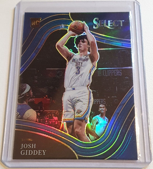 2021 Panini Select Josh Giddey Rookie #256 BLUE Prizm RC - Ready to Grade