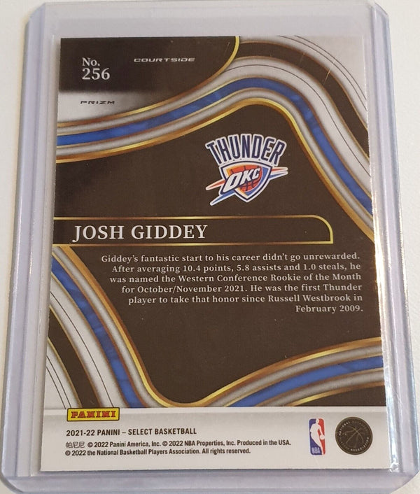 2021 Panini Select Josh Giddey Rookie #256 BLUE Prizm RC - Ready to Grade